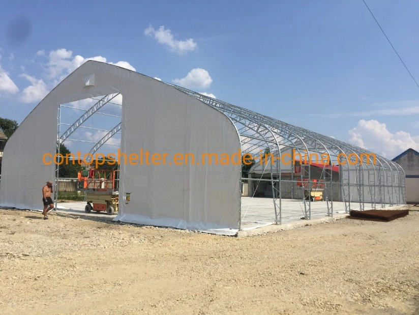 Industrial Storage Shelter PVC Cover Garage Bus Tent Steel Structure Warehouse Tent Canopy Tent