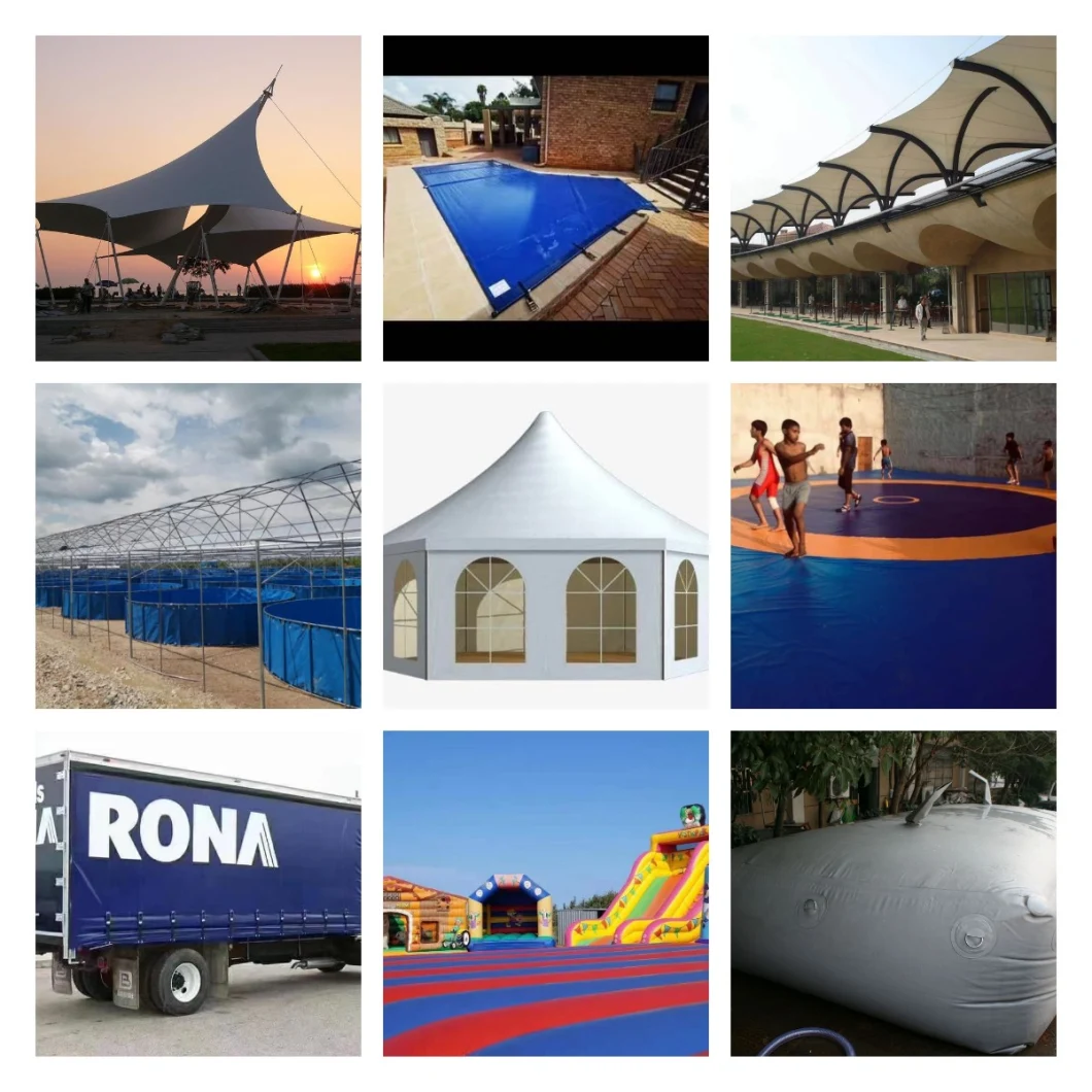 PVC Canvas PVC Coated1000D Tarpaulin Fabric Tarpaulin for tent and truck cover