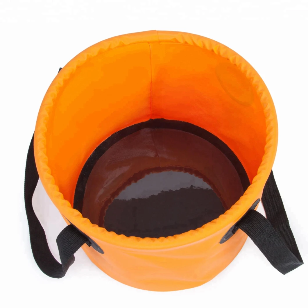 Foldable PVC Tarpaulin Camping Fishing Washing Outdoor Portable Waterproof Folding Bucket