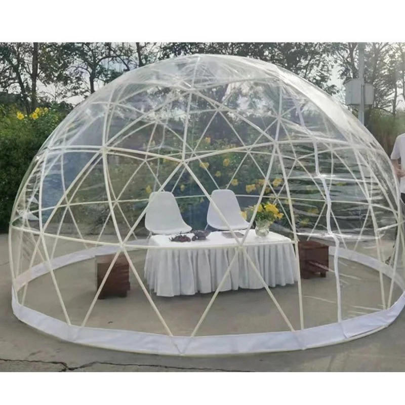 Outdoor 4m 5m 6m 8m 10m Diameter PVC Luxury Dome Tent Outdoor Hotel Camping Igloo Dome Houses Inflatable Clear Dome Tent for Event and Exhibitons
