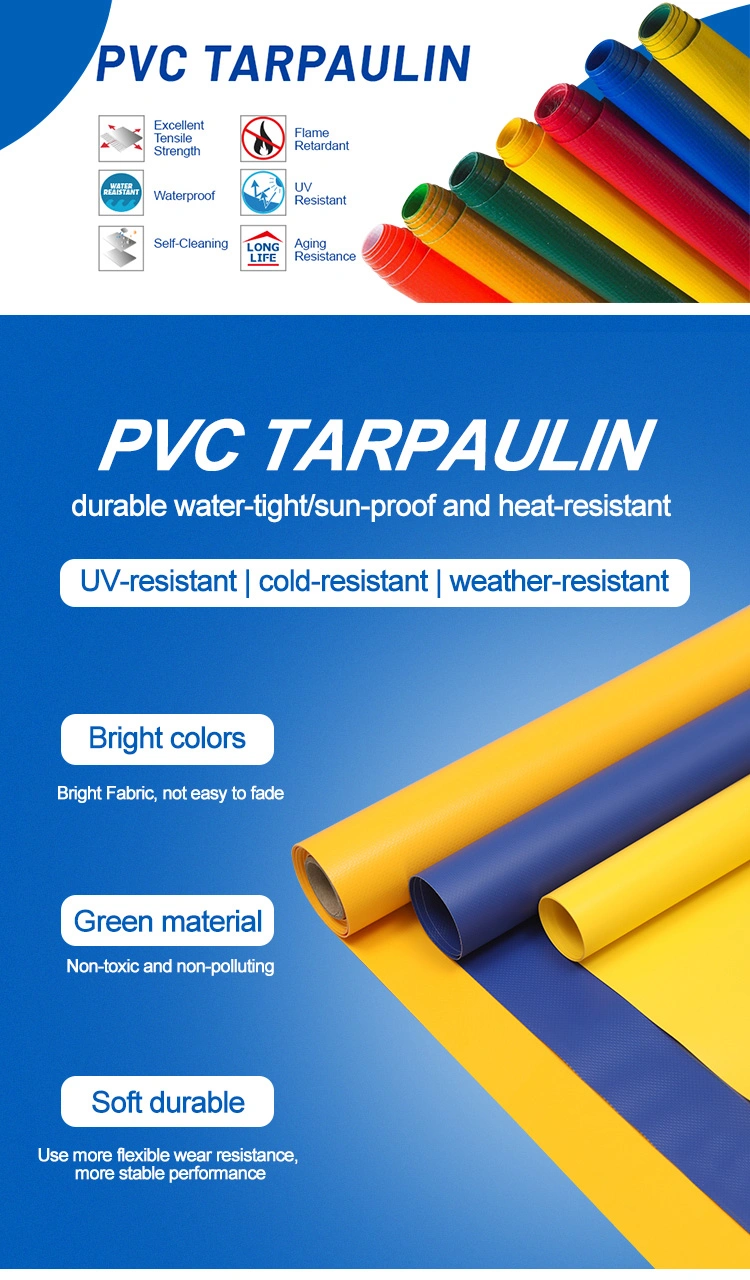 Jutu 50m/Roll High Tear Strength PVC Tarpaulin PVC Coated Tarpaulin for Truck Cover