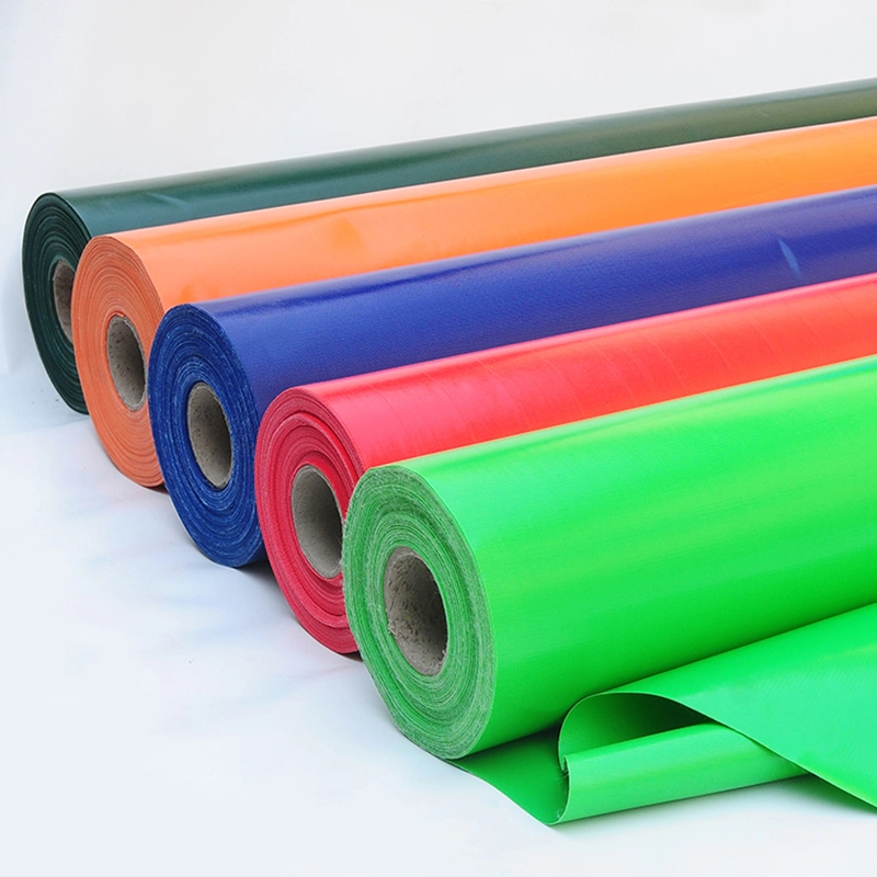 350GSM to 1200GSM Waterproof PVC Coated Fabric Roll PVC Tarpaulin for Truck Cover Tent