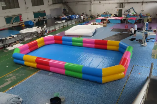 Piscina inflable de piscina inflable de PVC de grado comercial de 6X6m para la venta
