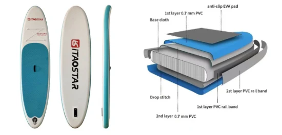 Itaostar Venta al por mayor Sup Board Tablas de surf inflables Stand-up Paddleboard Sup Tabla de surf Nuevo PVC inflable profesional Stand up Sup Paddle Boad